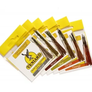 Super Cena Veniard Obrané Paprsky z Páva Hand Stripped Peacock Quills Natural