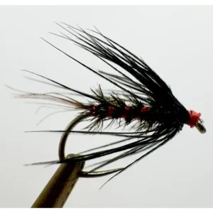 AZ-Fishing Mokrá Muška Black Red Palmer Autentický