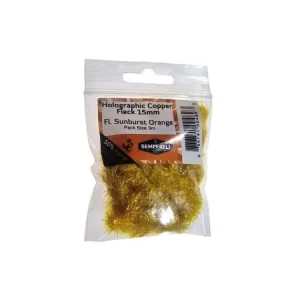 Cenová Bomba Semperfli Šenylka Copper Tinsel Fleck Large Fl Sunburst Orange 15mm