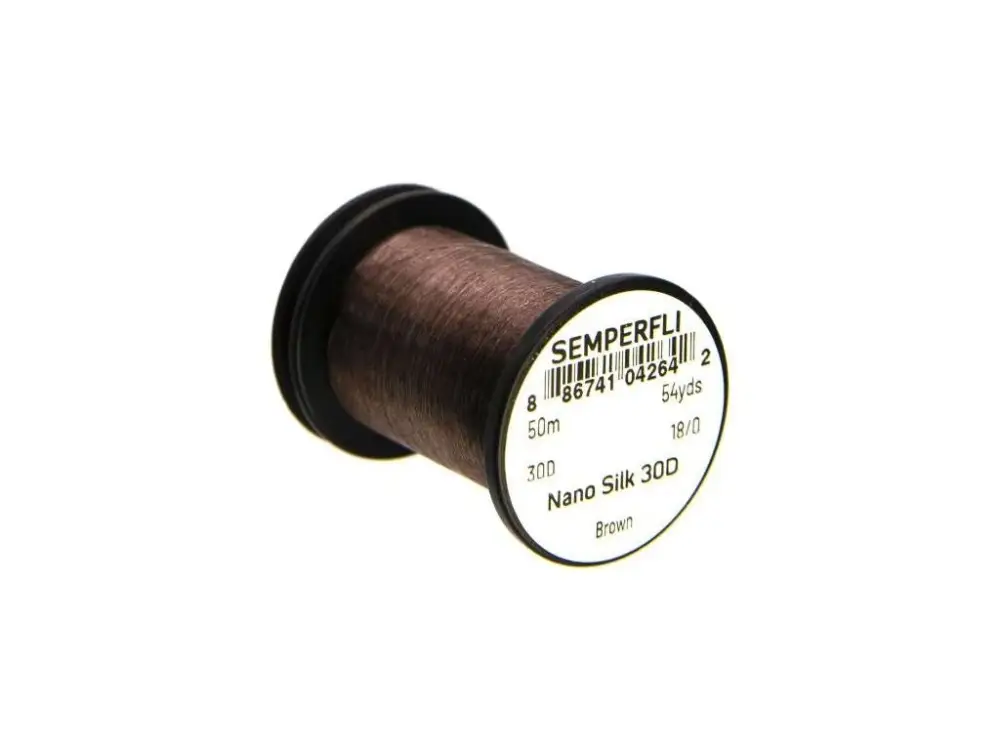 Oblíbený Semperfli Nit Nano Silk 30D 18/0 Brown