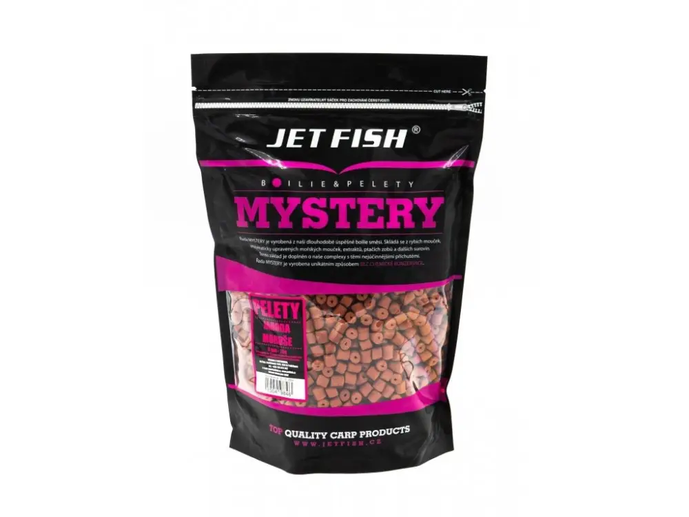 Ověřený Jet Fish Pelety Mystery Jahoda / Moruše