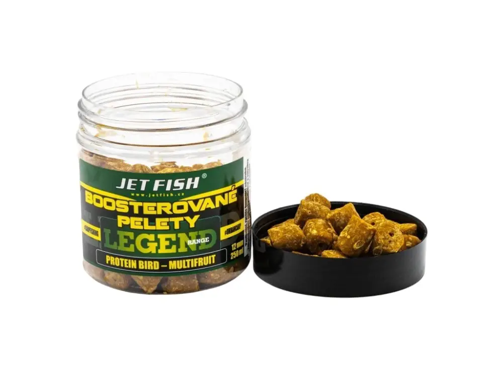 Nakupujte Hned Jet Fish Boosterované Pelety Legend Range Protein Bird Multifruit 250ml