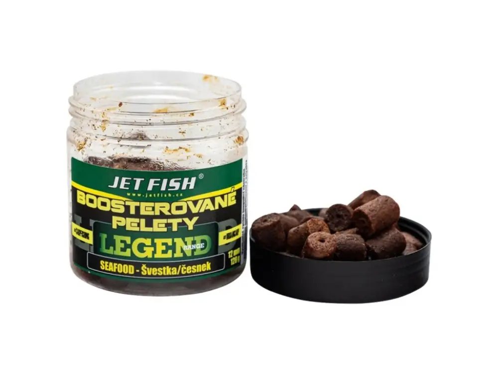 Jet Fish Boosterované Pelety Seafood Švestka Česnek 250ml Nízká Cena