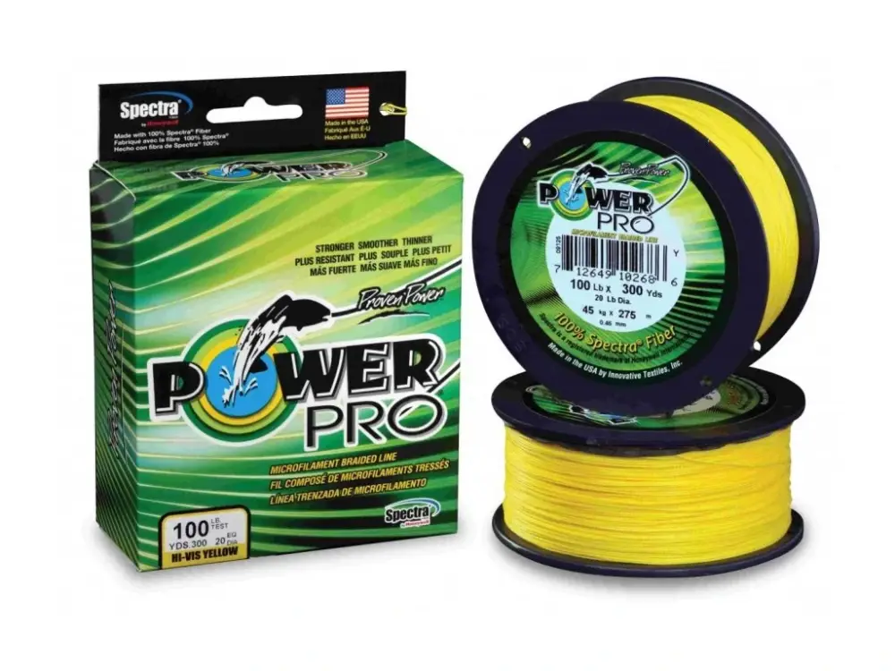 Oblíbený Shimano Pletená Šňůra PowerPro Hi-Vis Žlutá 1m