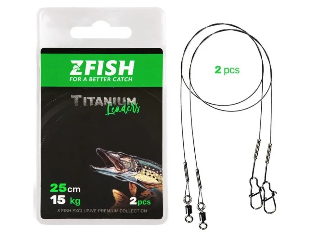 Nová Kolekce Zfish Lanko Titanium Leader 2ks