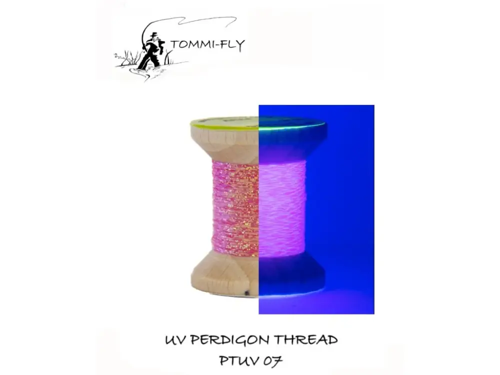 Tommi-Fly Nit UV Perdigon Thread Hot Orange Aktuální