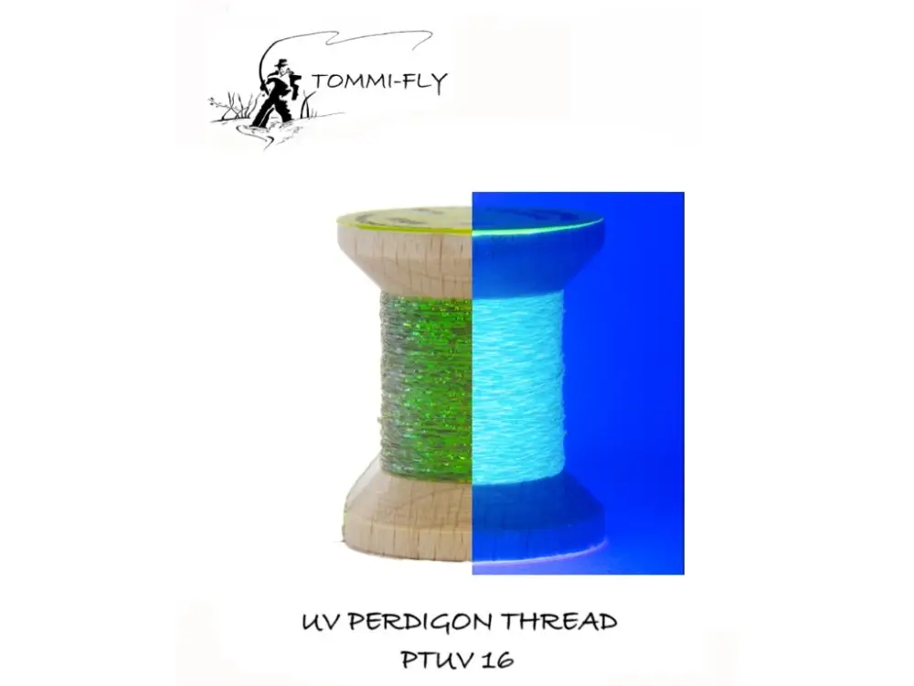 Vrácení Zdarma Tommi-Fly Nit UV Perdigon Thread Olive