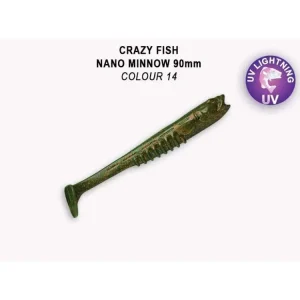 Zlevněný Crazy Fish Gumová Nástraha Nano Minnow 14