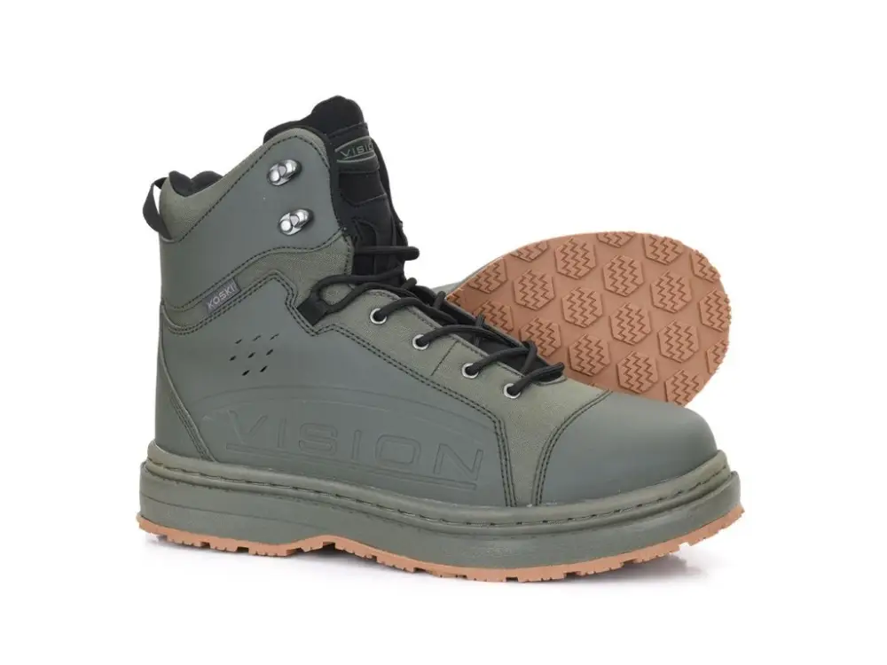 Hit Sezóny Vision Brodící Boty Koski Gummi 2.0 Wading Shoe Green