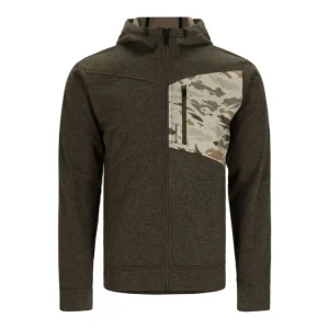 Jen Po Omezenou Doba Simms Mikina CX Hoody Full Zip Dark Stone Ghost Camo Stone