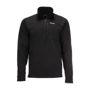 Simms Termo-Mikina Thermal 1/4 Zip Top Black Výhodná Nabídka