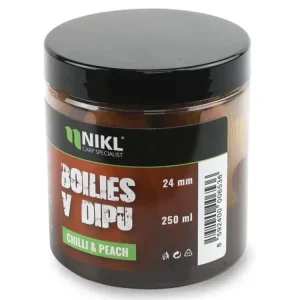 Ihned K Objednání Nikl Boilies v Dipu Chilli & Peach 250g