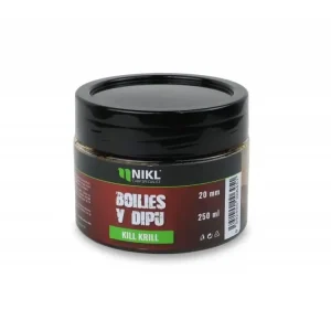 Cenová Bomba Nikl Boilies v Dipu Kill Krill 250g