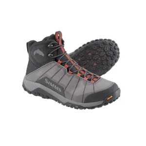 Přímo Od Výrobce Simms Brodící Boty Flyweight Boot Vibram Sole Steel Grey