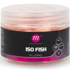 Časově Omezené Mainline Vyvážené Boilie Fluoro Wafters ISO Fish Pink 150ml