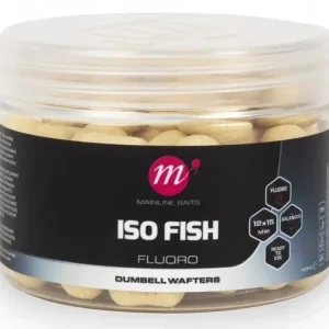 Dokud Zásoby Vydrží Mainline Vyvážené Boilie Fluoro Dumbell Wafters ISO Fish White 150ml