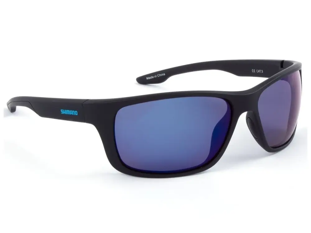 Akční Cena Shimano Polarizační Brýle Eyewear Matte Black & Blue Mirror