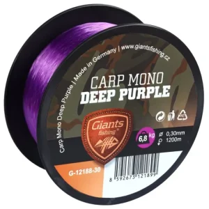 Akční Cena Giants Fishing Vlasec Carp Mono Deep Purple
