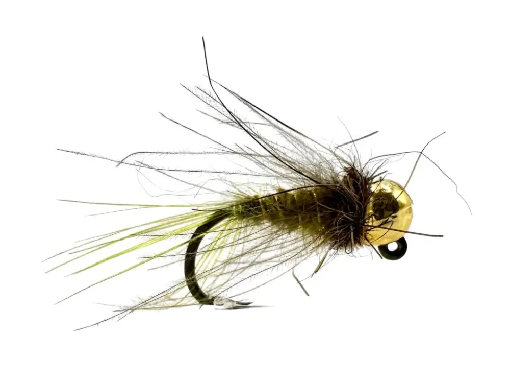 Horká Nabídka AZ-Fishing Nymfa s Tungstenovou Hlavou Olive Hare Nymph