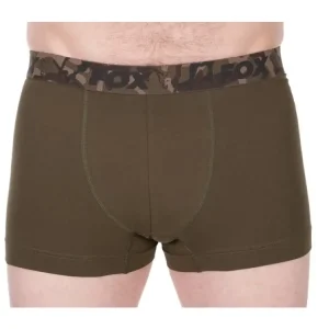 Aktuální Fox Trenýrky Boxer Shorts Khaki Black 2ks