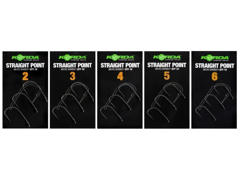 Originální Korda Háčky Straight Point Barbed 10ks