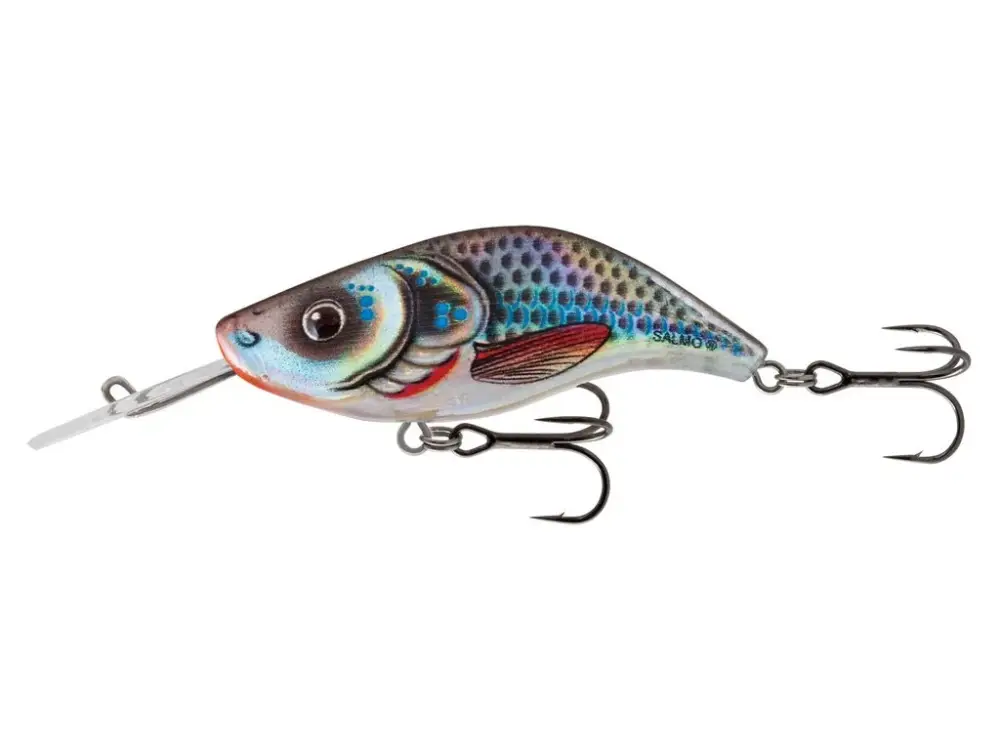 Víkendová Akce Salmo Wobler Sparky Shad Floating Silver Holographic Shad