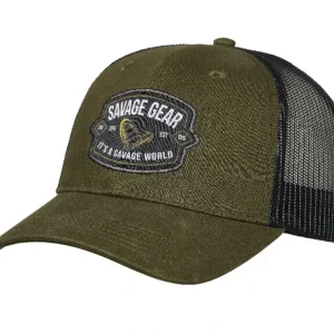 Savage Gear Kšiltovka Badge Trucker Cap Green Poslední Šance