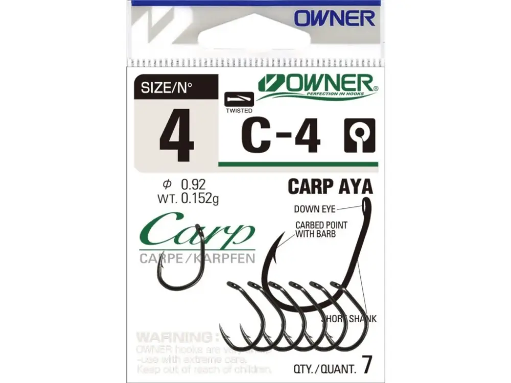Rychlé Dodání Owner Háčky Carp Aya 50924