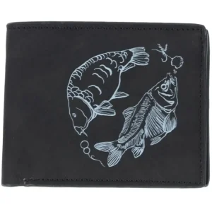 Tovární Cena Giants Fishing Peněženka Černá Dva Kapři Black Wallet Two Carps