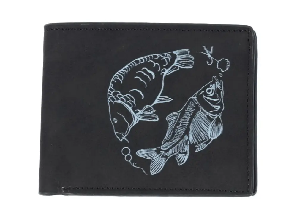 Tovární Cena Giants Fishing Peněženka Černá Dva Kapři Black Wallet Two Carps