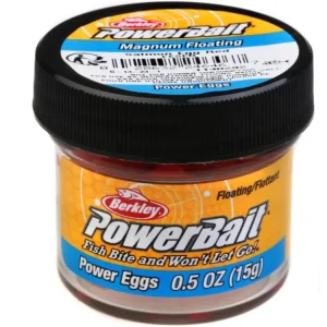 Autentický Berkley Plovoucí Vajíčka PowerBait Power Eggs Floating Magnum Salmon Egg Red