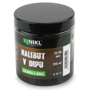 Cenový Hit Nikl Black Balibut Pelety v Dipu Calanus & Krill 15+20mm 250ml