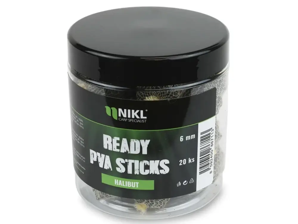 Nikl Naplněné Punčochy Ready PVA Stick Halibut 20ks Ihned K Objednání