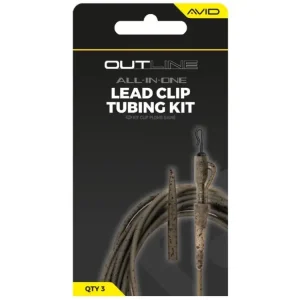 Aktuální Avid Carp Montáž Outline Lead Clip Tubing Kit