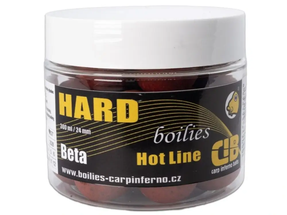Speciální Cena Carp Inferno Tvrzené Boilies Hard Hot Line Beta 24mm 300ml