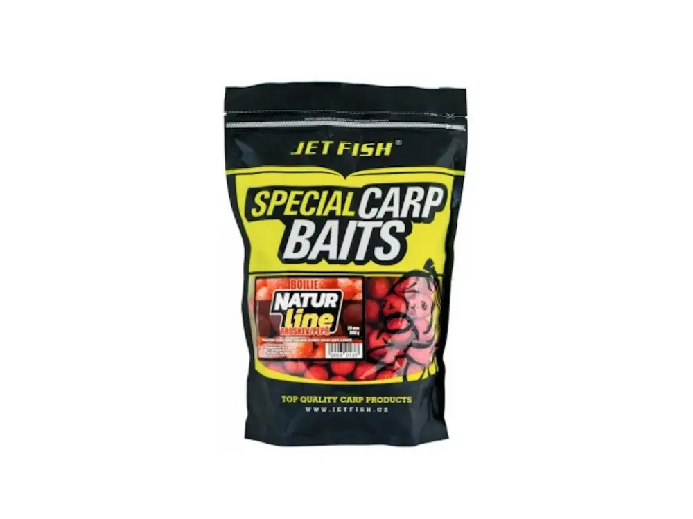 Jet Fish Boilie Natur Line Broskev Pepř 800g Cenová Bomba