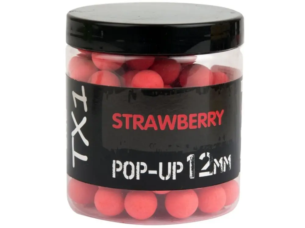 Shimano Plovoucí Boilie TX1 Pop Up Strawberry Fluoro Red Zlevněný