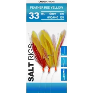 Nakupujte Hned Spro Návazec 33 Salt Rig Feather Red Yellow
