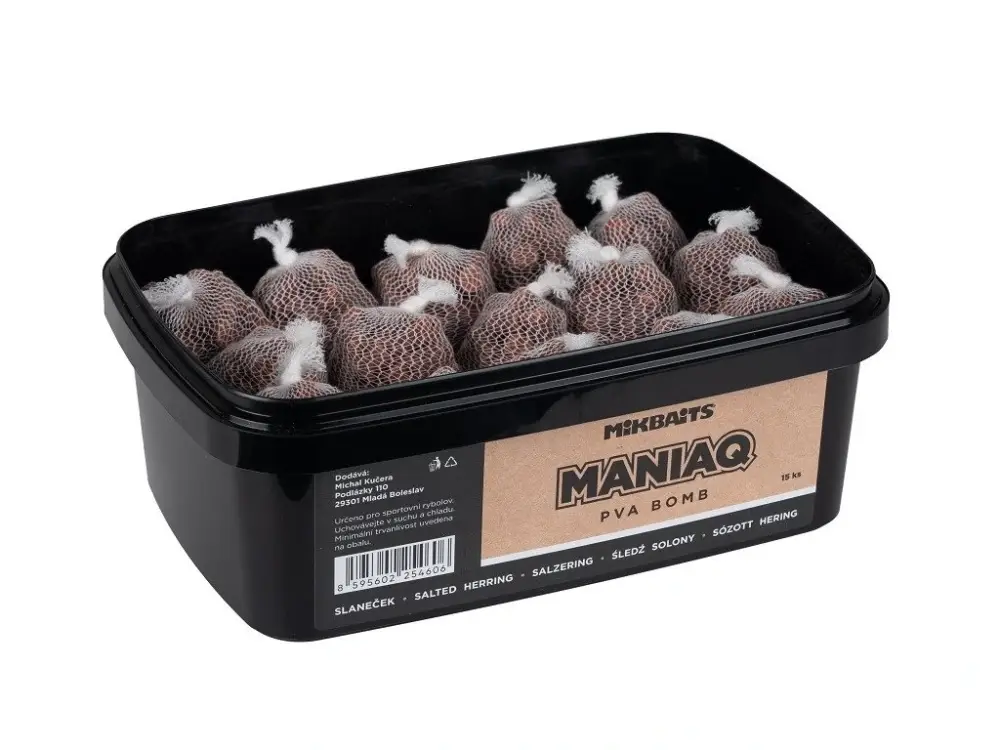Značkový Mikbaits PVA Bomb Maniaq Slaneček 15ks