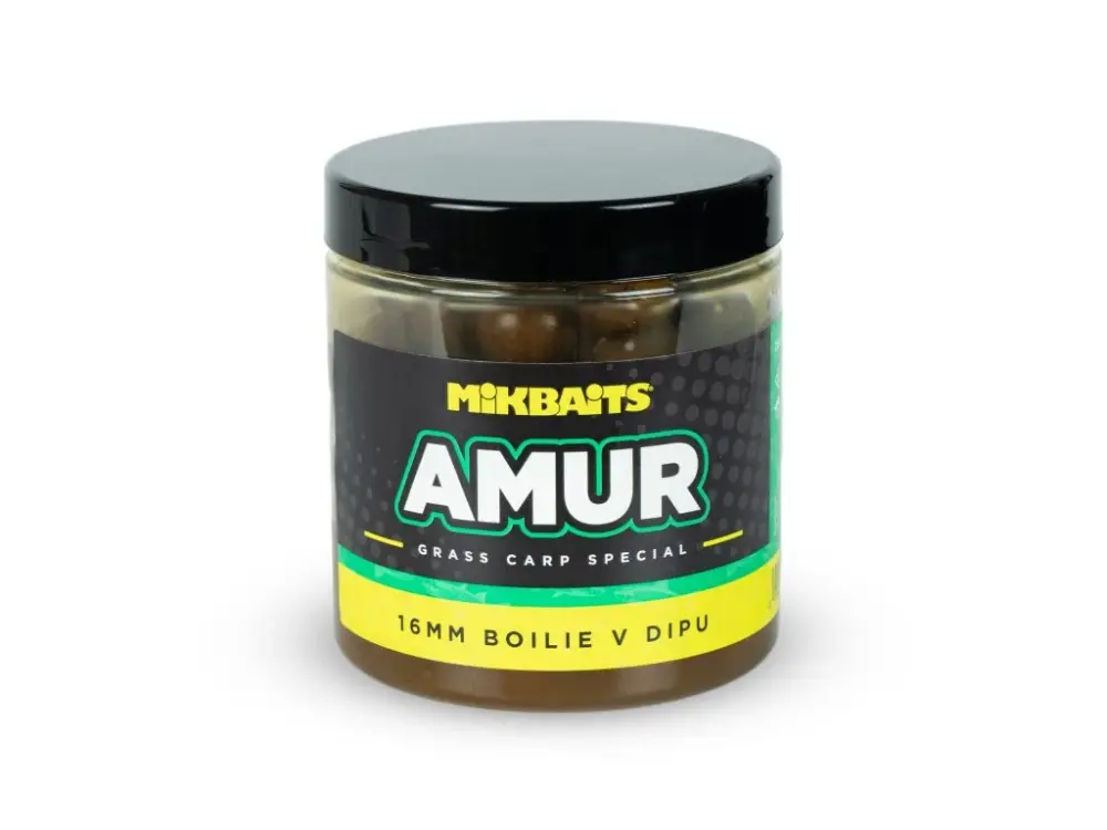 Mikbaits Boilie v Dipu Amur Range 250ml Cenově Výhodný