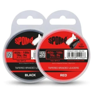 Pouze Dnes Spomb Šoková Šňůra Tapered Braided Leaders 40-18lb 3x10m