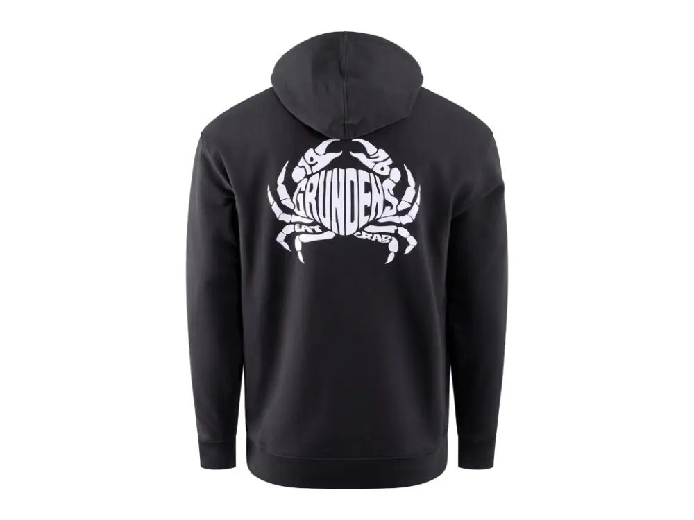 Nová Kolekce Grundéns Mikina Eat Your Words Hoodie Black Crab Graphic