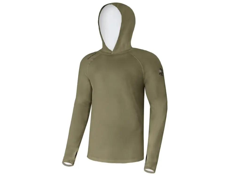 Pouze Dnes Giants Fishing Funkční Tričko S Dlouhým Rukávem UV50+ Hoodie Olive Green