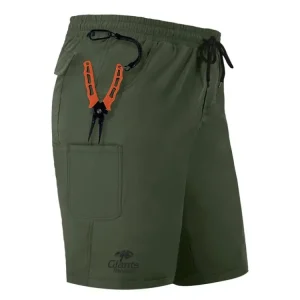 Aktuální Giants Fishing Kraťasy Shorts Quick Dry UV50+ Dark Green