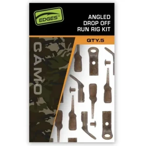 Vysoce Kvalitní Fox Závěsky Edges Camo Angled Drop Off Run Rig Kit 5ks