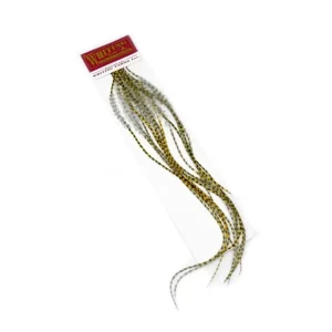 Bezpečná Platba Whiting Kohoutí Peří 100 Pk Grizzly Dyed Golden Straw #18