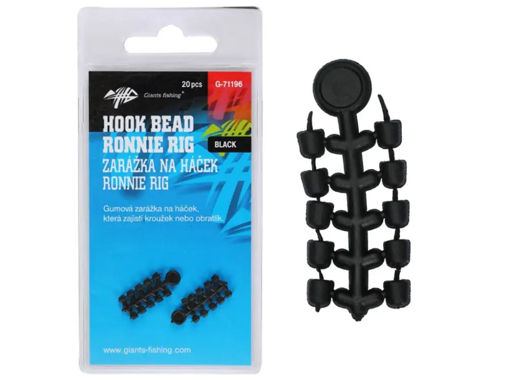 Vrácení Zdarma Giants Fishing Zarážka Na Háček Hook Bead For Ronnie Rig Black 20ks