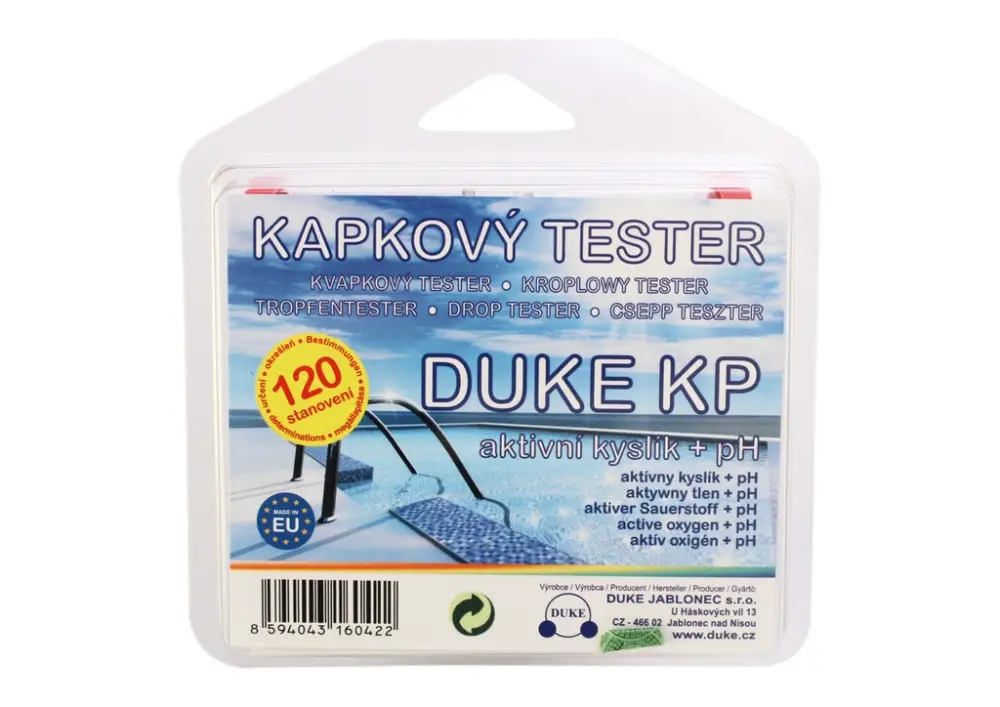 Speciální Cena Kapkový tester DUKE KP na aktivní kyslík a pH