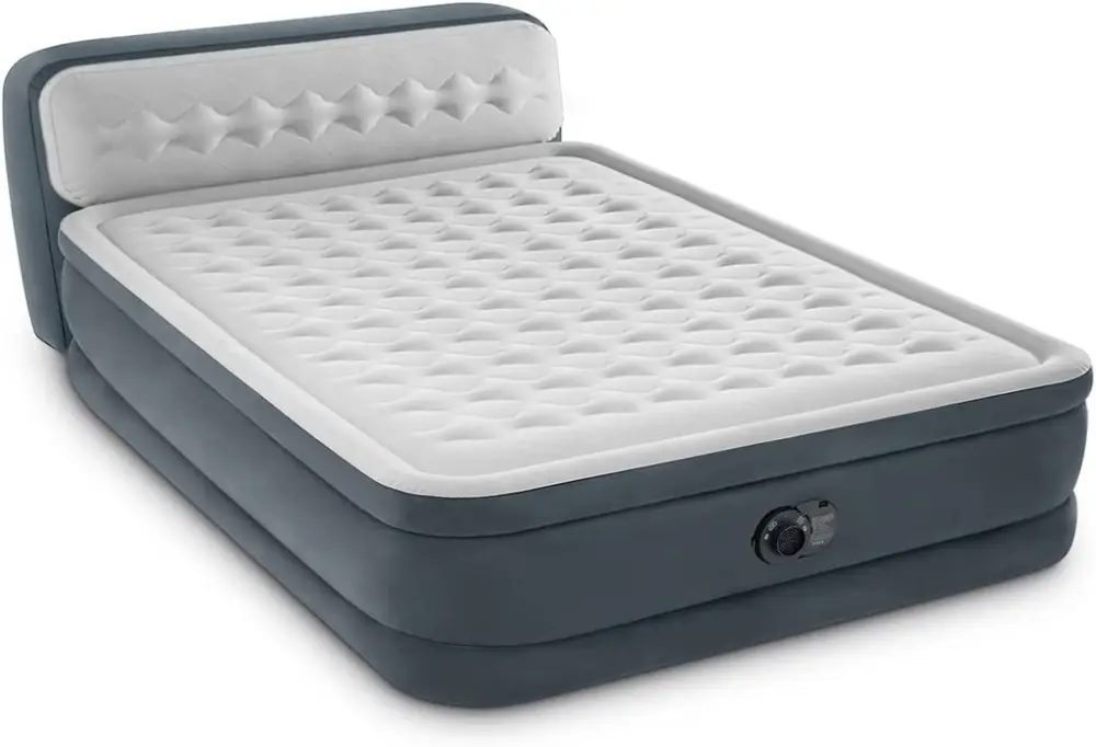 Originální INTEX 64448 Nafukovací postel Dura-Beam Deluxe Ultra Plush Headboard 230V