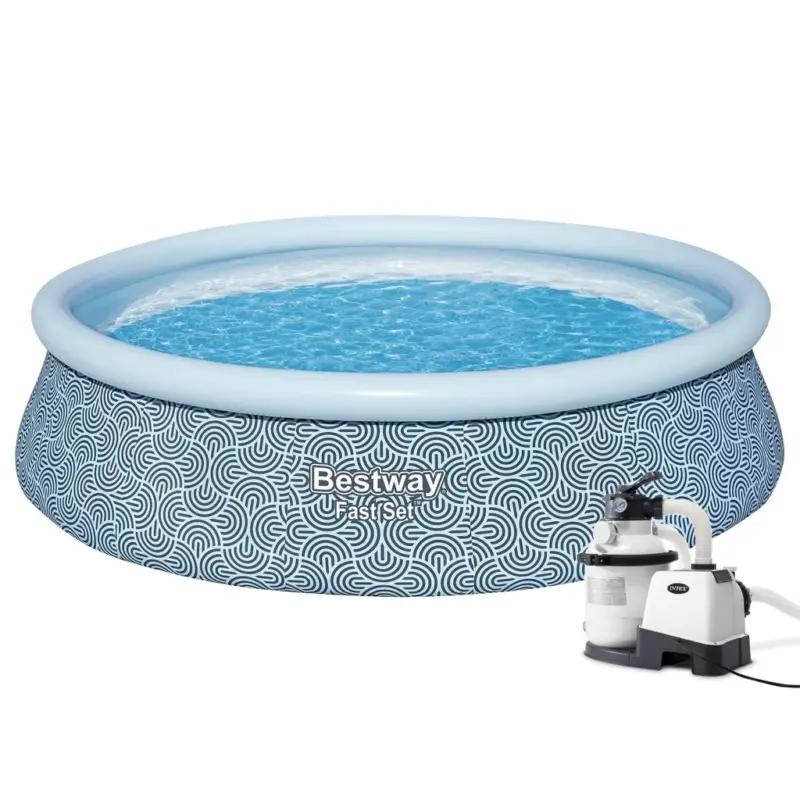 Bazén Bestway 57372 Fast set4,57 x 1,07m set + písková filtrace 4m3/hod Oblíbený